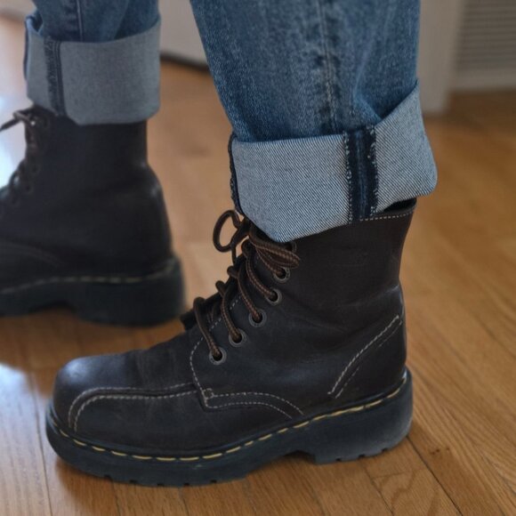 Vintage 90's dark brown dr martens - Picture 7 of 10